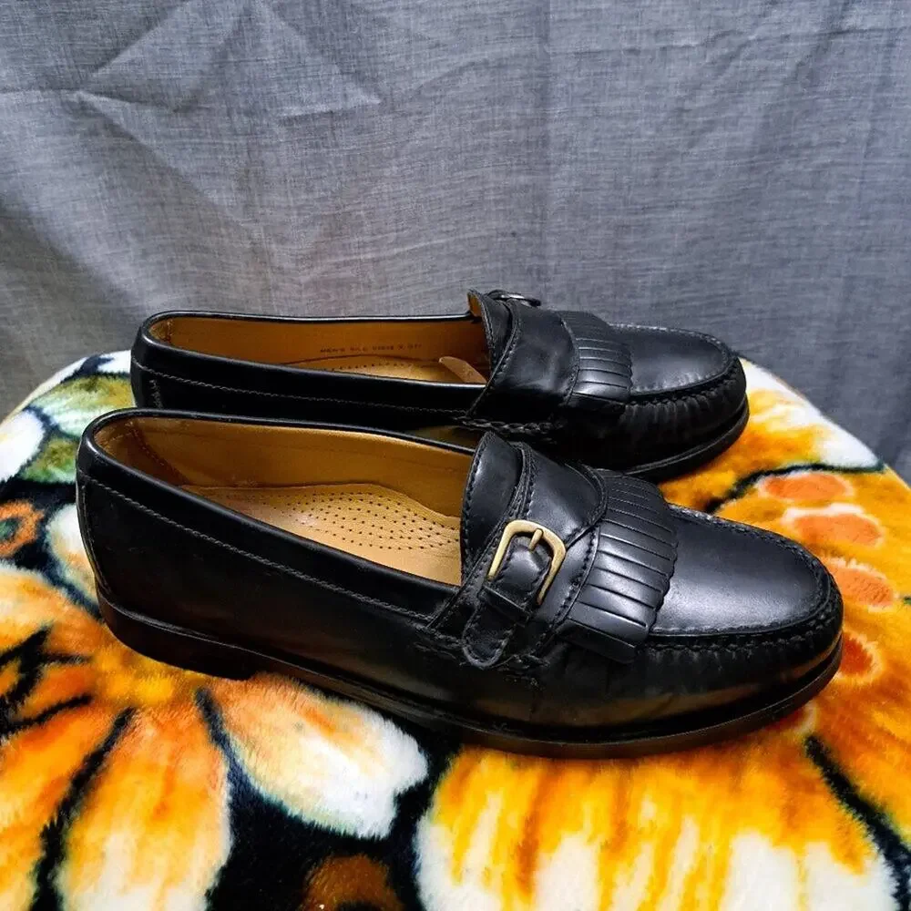 %Cole Haan Loafer with Fringe and Buckle Men's 9.5 E / D6